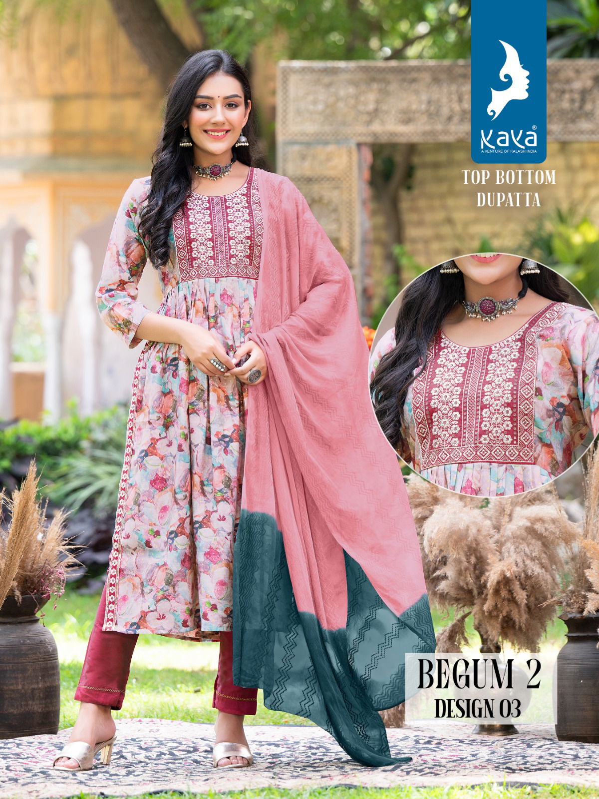 Kaya Begum 2 Nyra Cut Readymade Suits Catalog